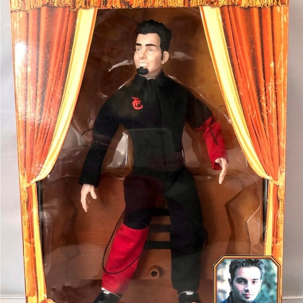 2000 NSync Collectible Marionette Doll Chris Kirkpatrick Living Toyz New In Box